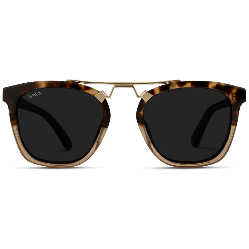 Demi Sunglasses: Crystal Brown Tortoise / Black Lens