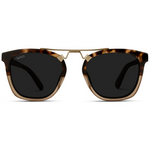 Demi Sunglasses: Crystal Brown Tortoise / Black Lens