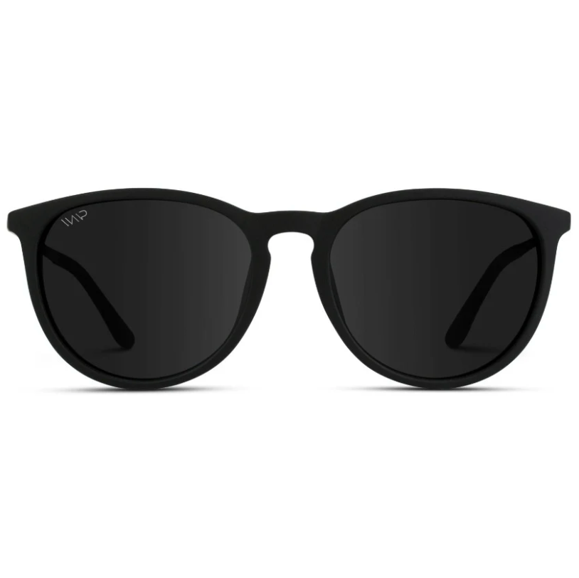 Drew Sunglasses: Black Frame/Black Lens