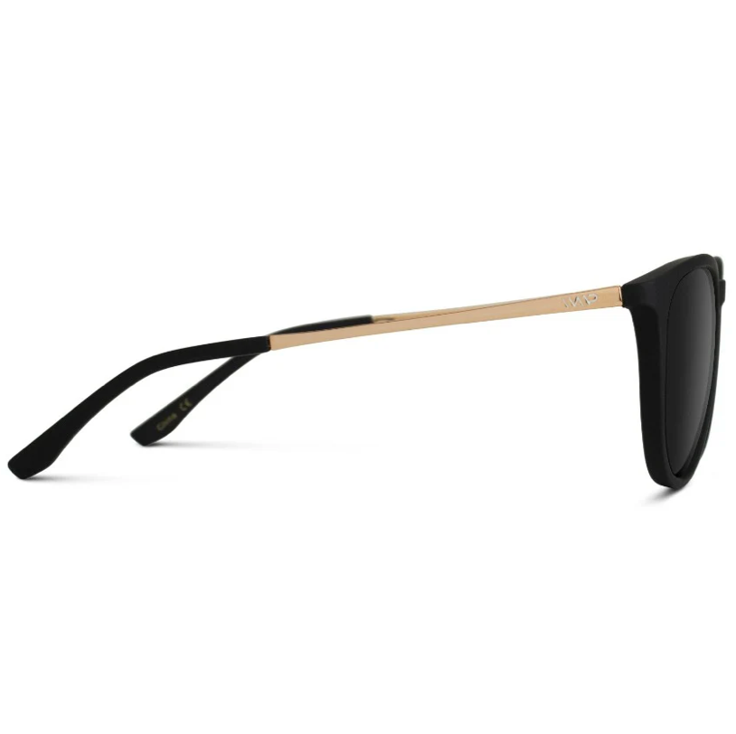 Drew Sunglasses: Black Frame/Black Lens