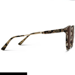 Aubrie Sunglasses: Beige Tortoise Frame/Gradient Brown Lens