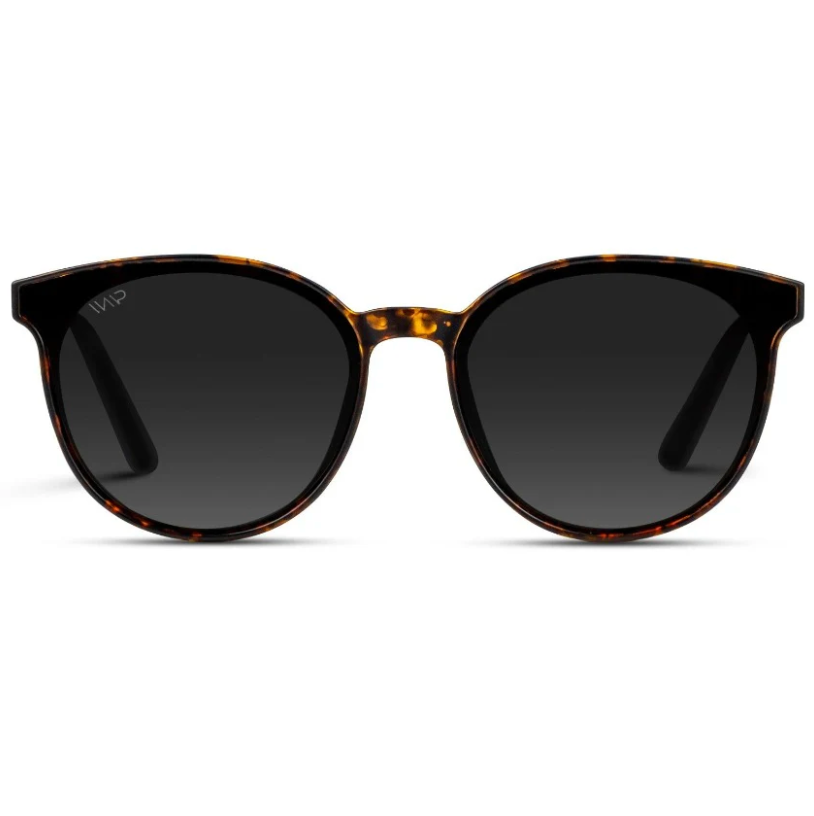 Aubrie Sunglasses: Tortoise Frame/Black Gradient Lens