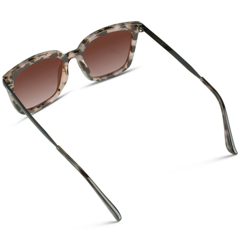 Madison Sunglasses: Blush Pink Tortoise / Gradient Brown Lens