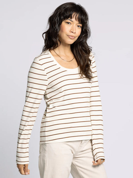 Lauren Top - Off White Bronze