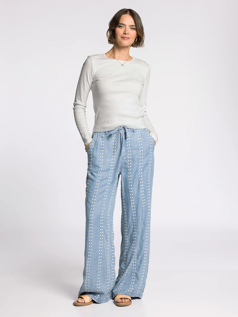 Natalia Pants - Daisy Stripe