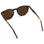 Tate - Round Polarized Sunglasses: Brown Tortoise / Dark Brown Lens