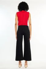 Eve Black HR Crop Wide Leg KanCan Jeans