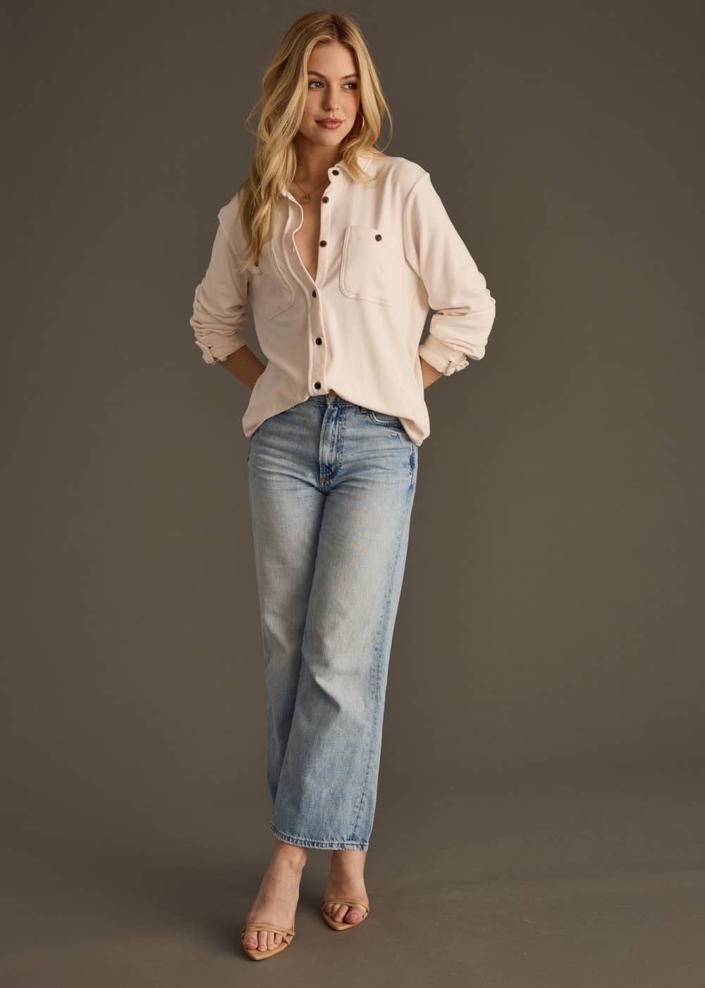 Ivory Super Soft Button Up