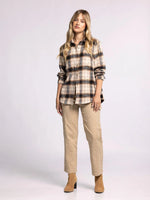 Barry Shirt - Sand Black Plaid