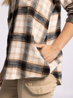 Barry Shirt - Sand Black Plaid
