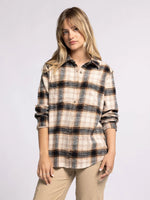 Barry Shirt - Sand Black Plaid