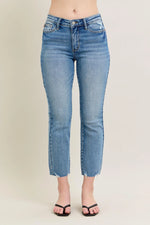 Eden MR Vintage Wash Destroy Hem Kick Flare Judy Blue Jeans