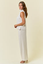 Oat Buttery Soft Pintuck A-Line Tank