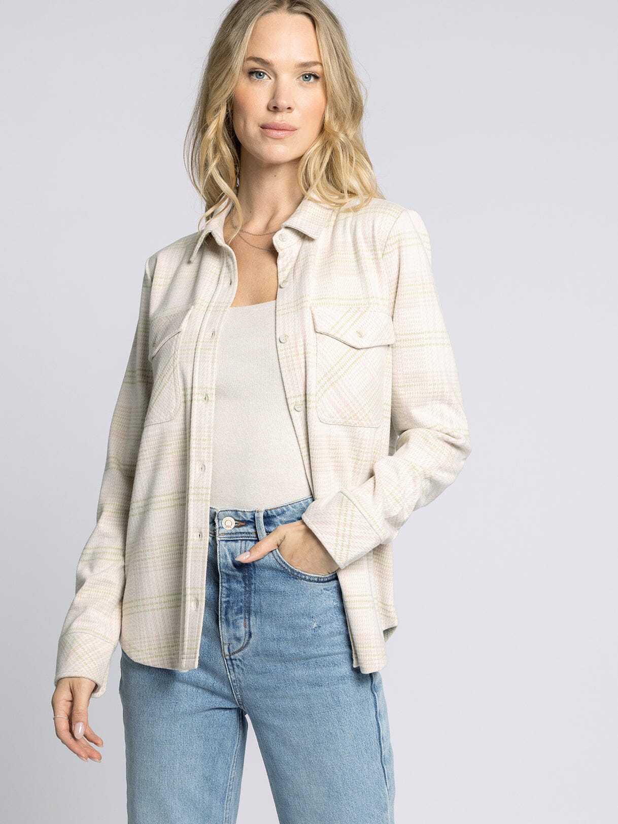Cassian Shirt - Cream Multi Plaid