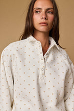 POLKA DOT PIPER SNAP BUTTON Sweatshirt