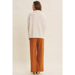 Essential Wool Waffle Knit Pullover - Cream