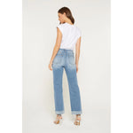 Shea HR Straight Leg Cuffed Hem Mica Jeans