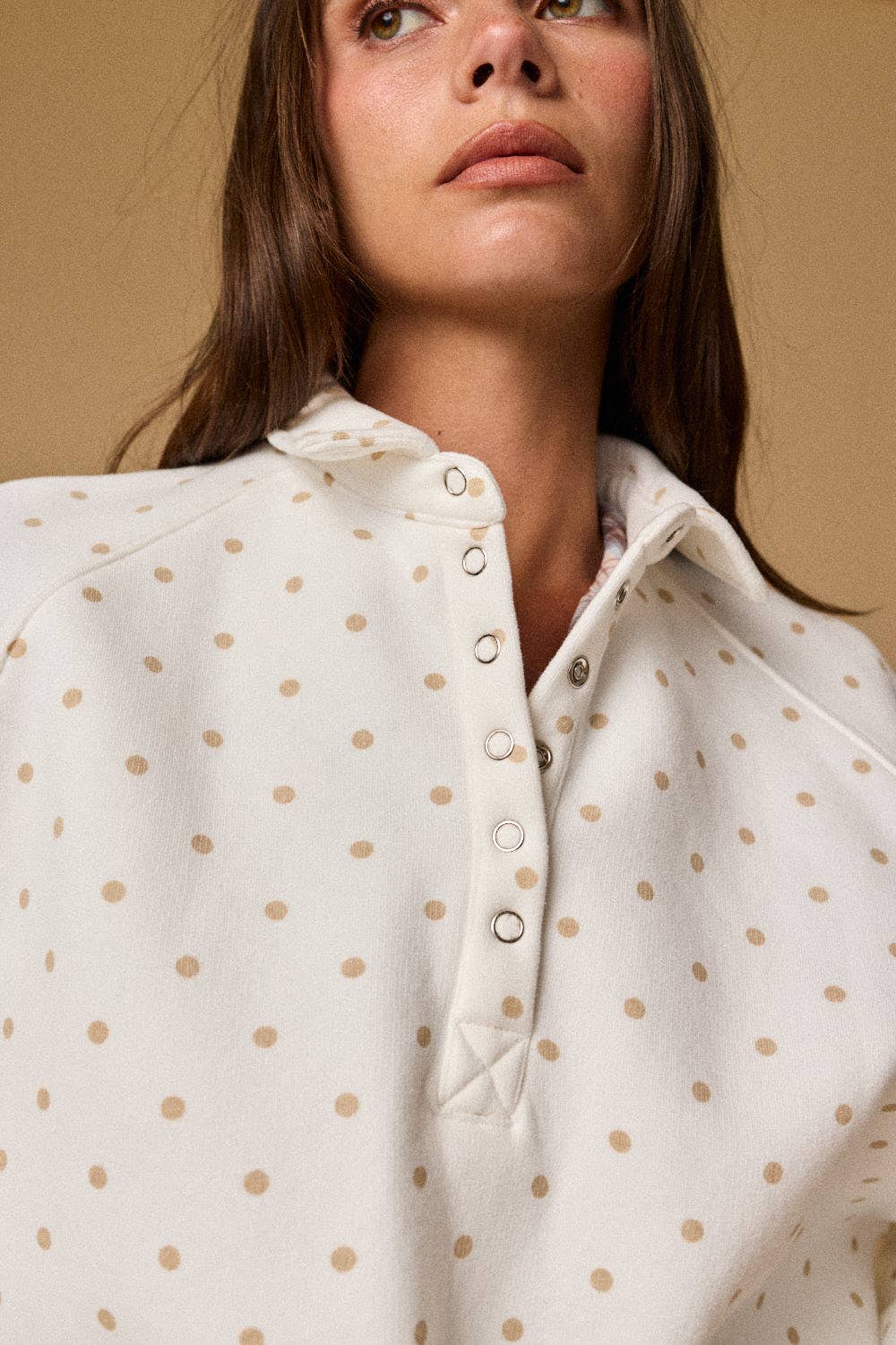 POLKA DOT PIPER SNAP BUTTON Sweatshirt