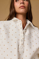 POLKA DOT PIPER SNAP BUTTON Sweatshirt