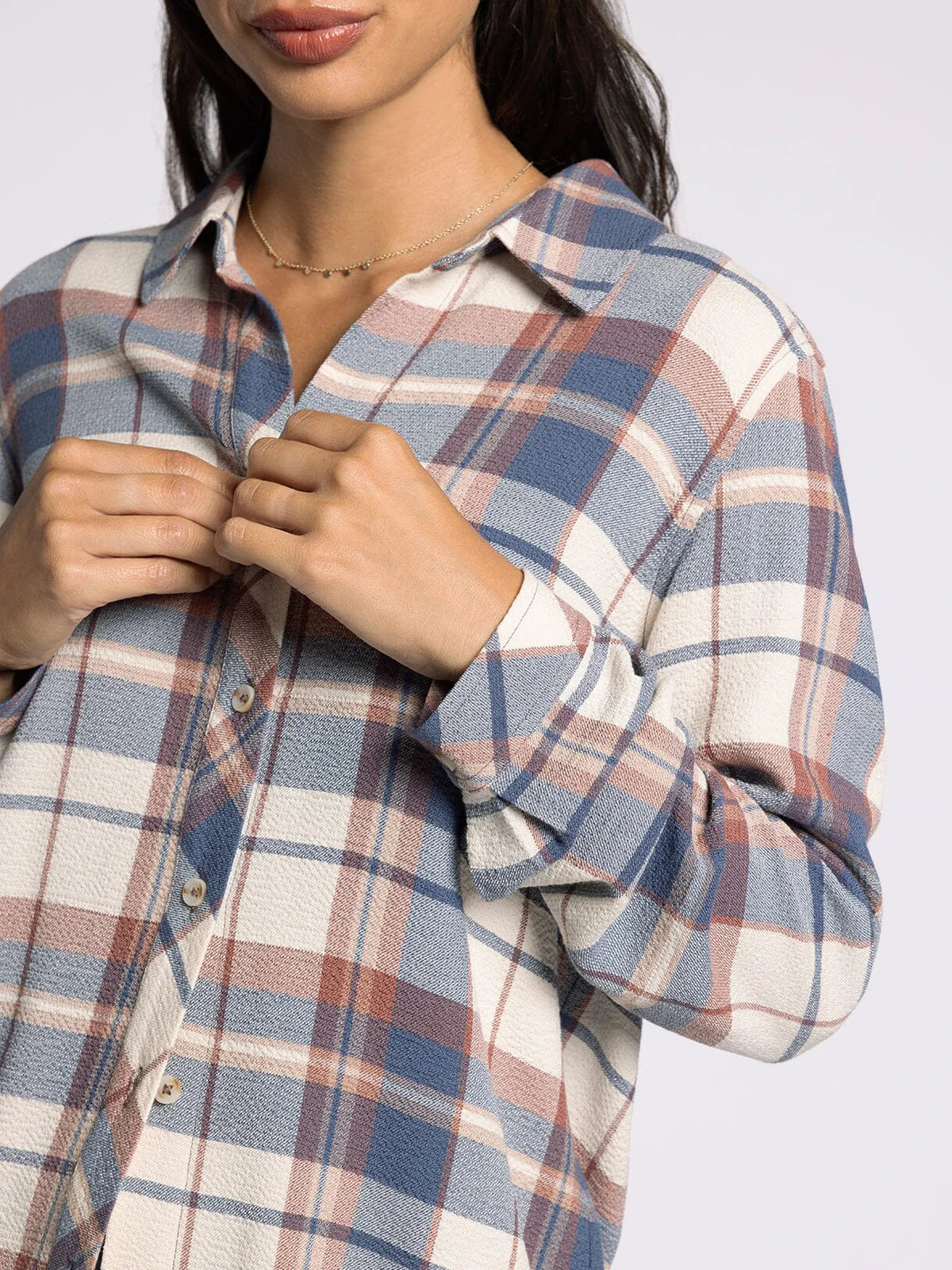 Daphne Shirt - Vintage Indigo Plaid