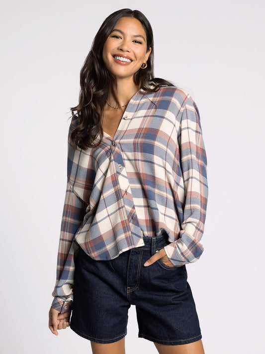 Daphne Shirt - Vintage Indigo Plaid