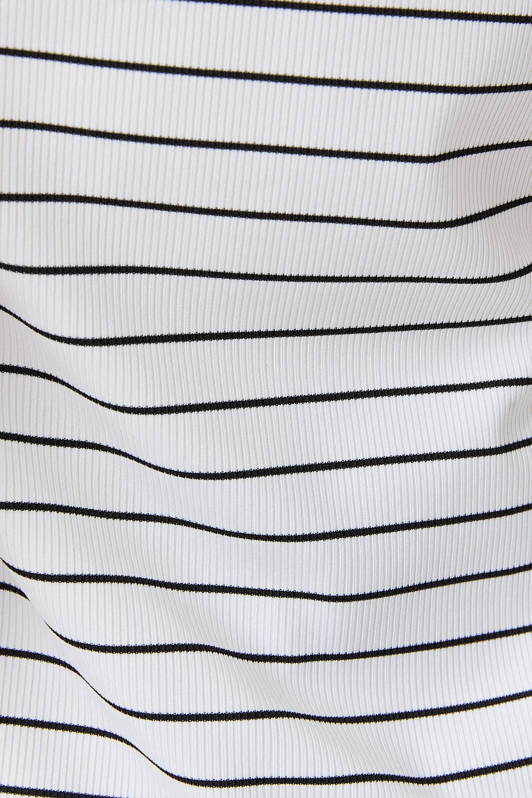 Boat Neck Ruffle Cap Sleeve Top - White/Black
