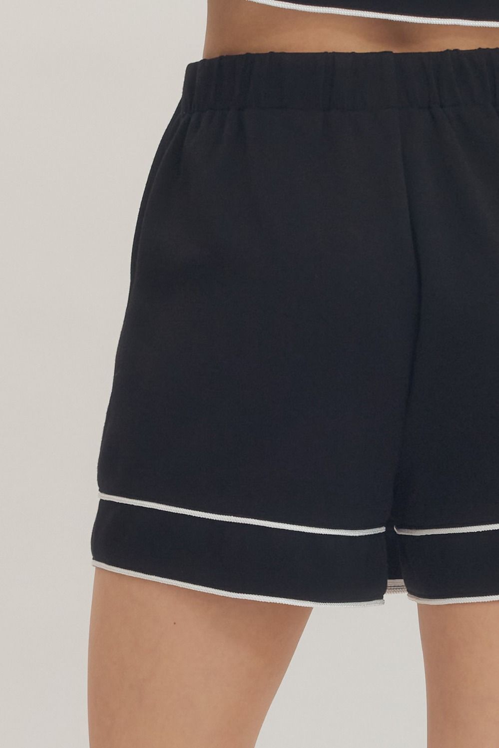 Black Skort with White Trim
