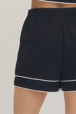 Black Skort with White Trim