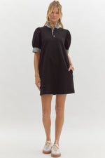 Statement Ruffle Collar Dress