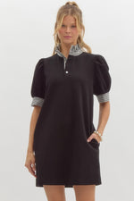 Statement Ruffle Collar Dress