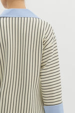 Striped Convertible Wide Long Sleeve