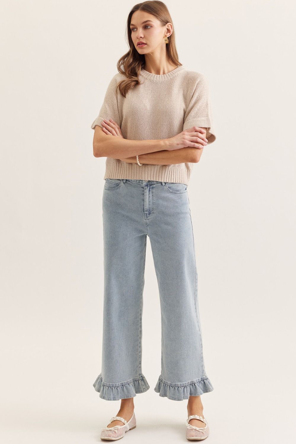 Oatmeal Lightweight Sweater