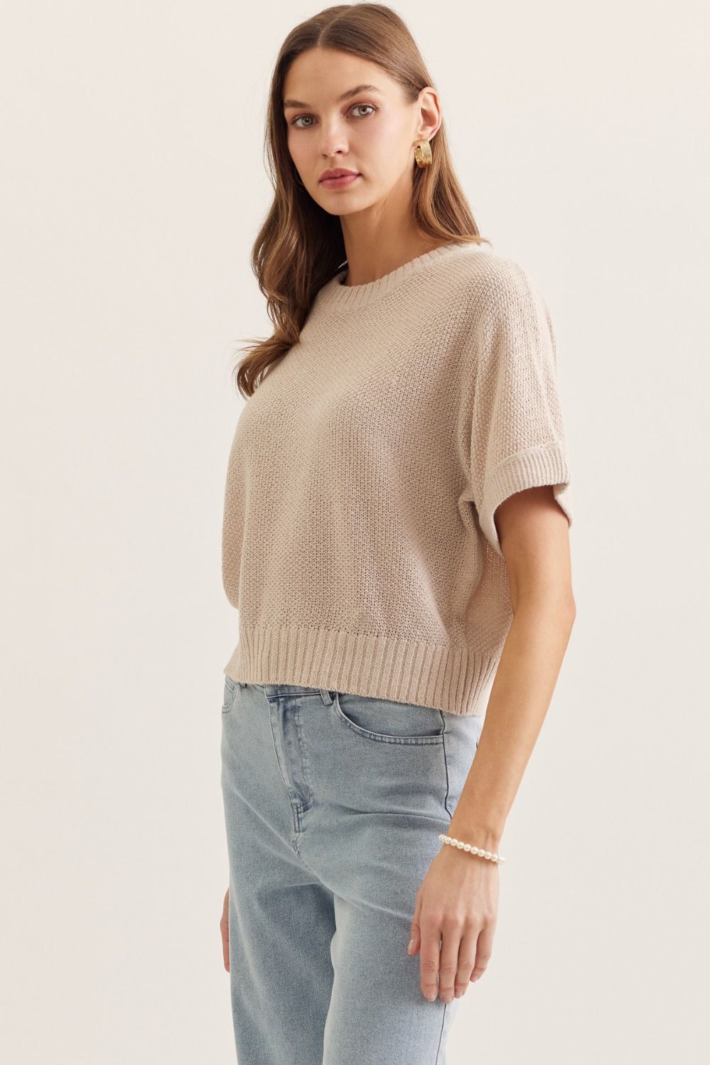 Oatmeal Lightweight Sweater