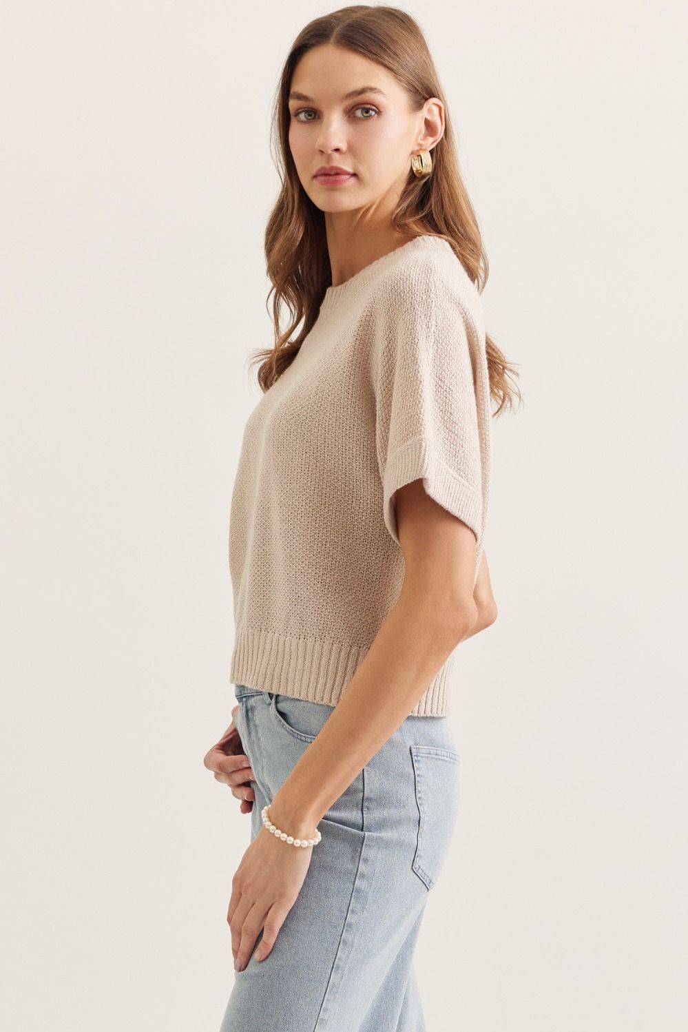 Oatmeal Lightweight Sweater