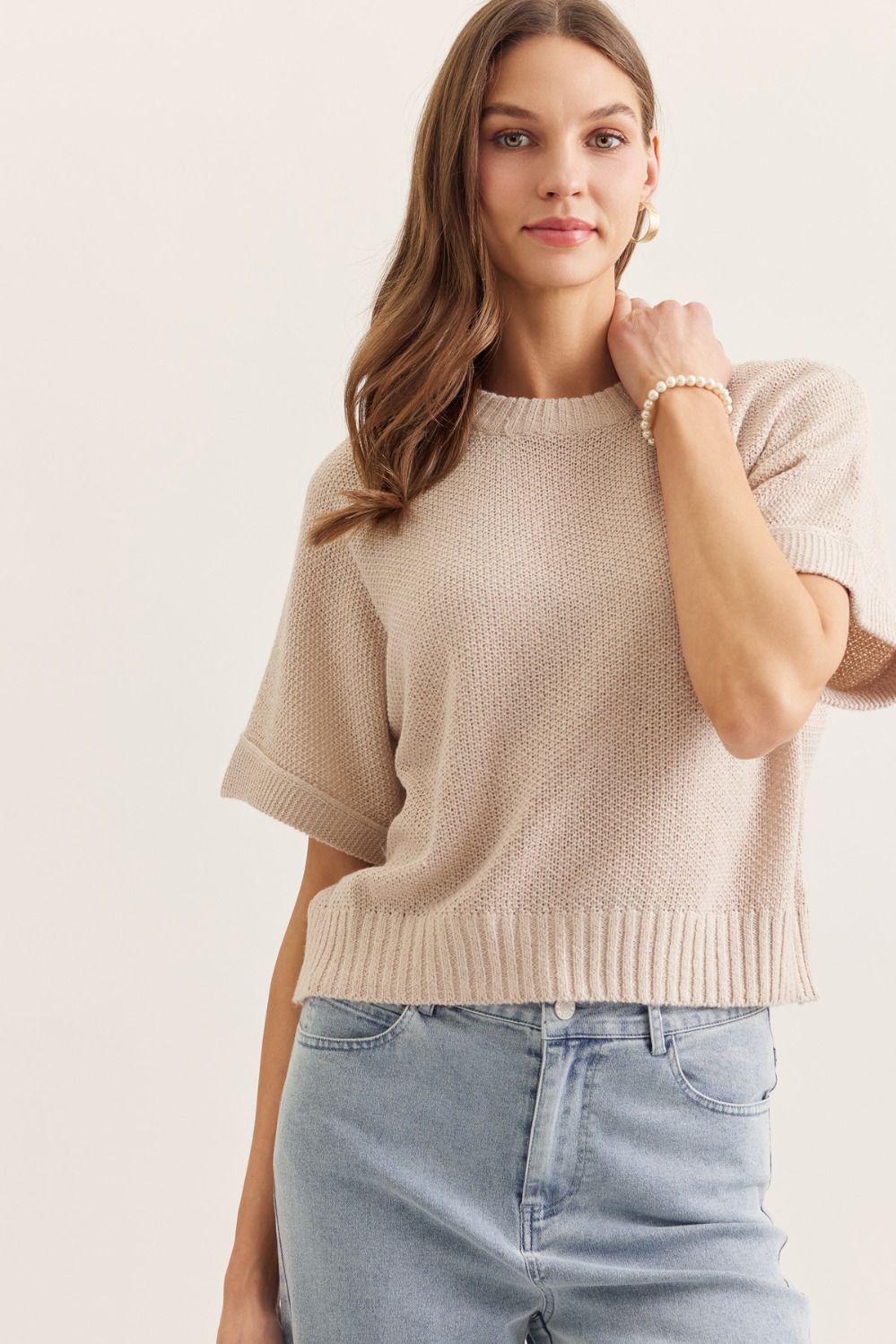 Oatmeal Lightweight Sweater