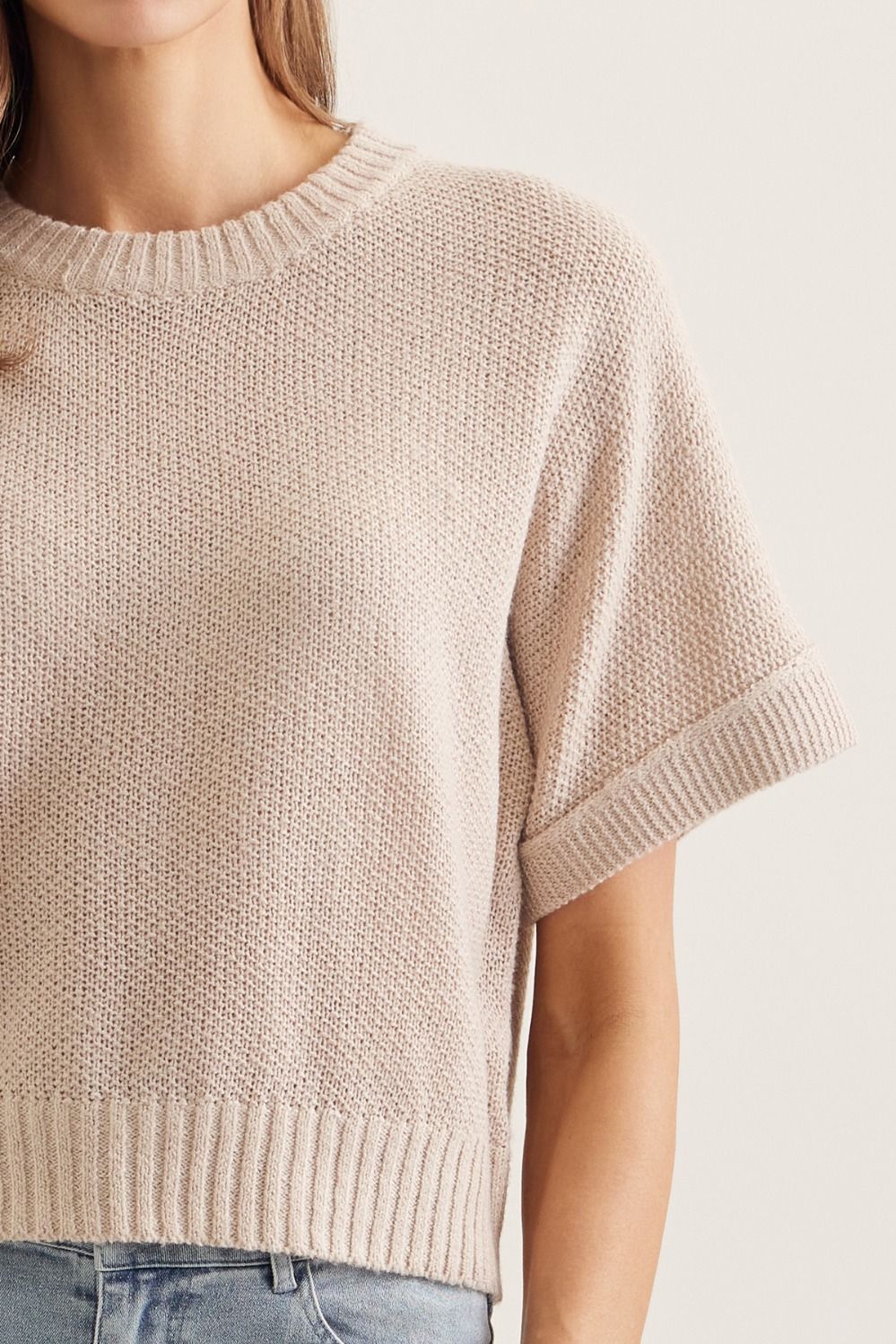 Oatmeal Lightweight Sweater