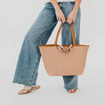 Woven Tiffany Organizer Tote Bag