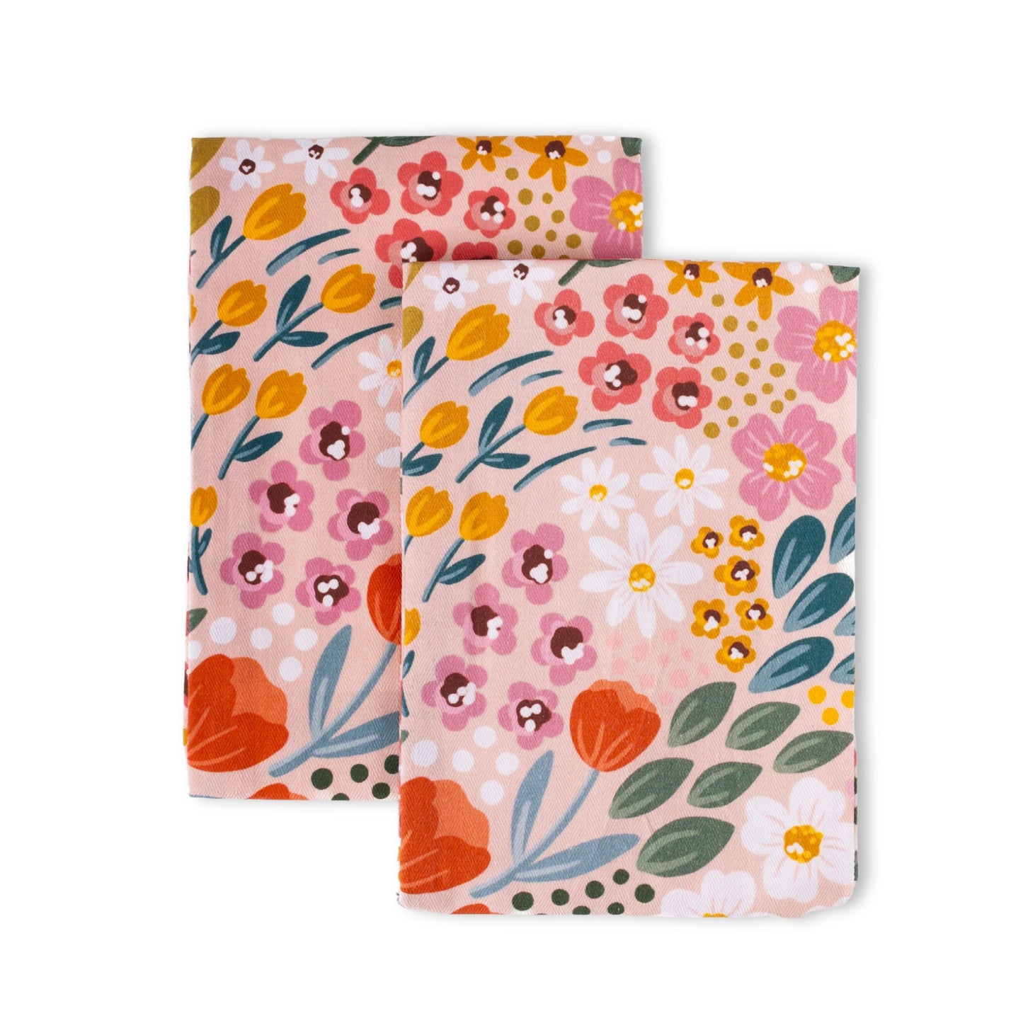 Printed Tea Towels - Pack of 2