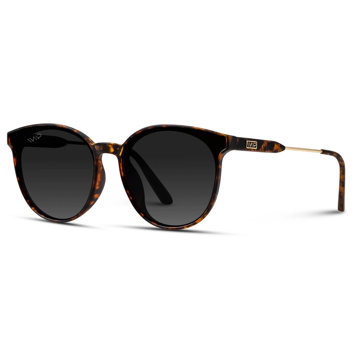 Aubrie Sunglasses: Tortoise Frame/Black Gradient Lens