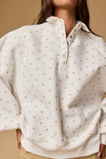 POLKA DOT PIPER SNAP BUTTON Sweatshirt