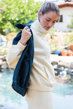 Oversized Micro Sherpa Vest - Dark Sea Green