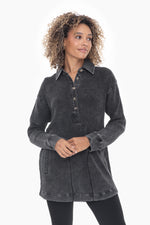 Cotton Mineral Wash Waffle Knit Tunic - FINAL SALE