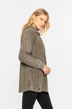 Cotton Mineral Wash Waffle Knit Tunic