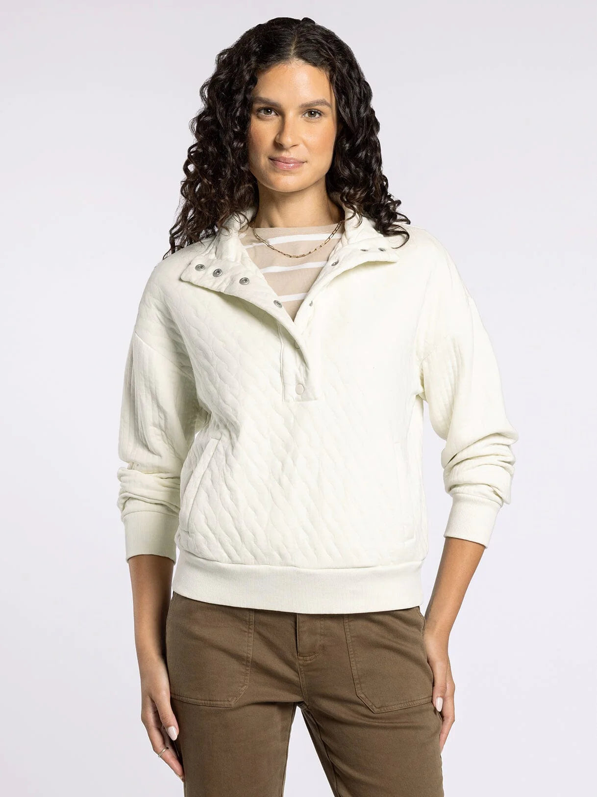 Kyra Pullover - Cobblestone