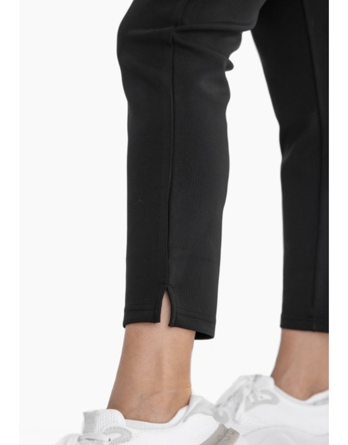 Jacquard Ribbed Tapered Pant