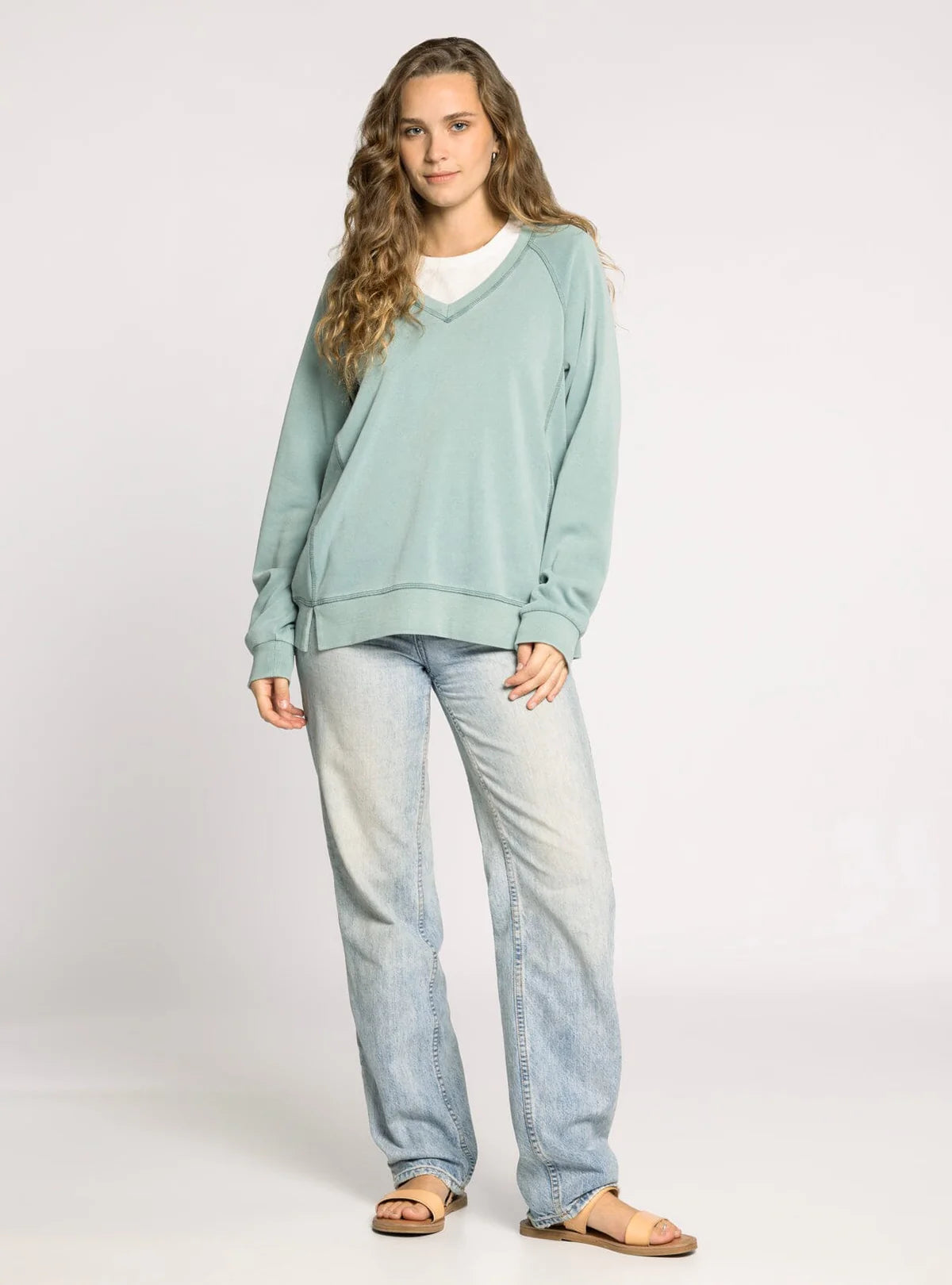Ruby Sweatshirt - Light Teal Blue