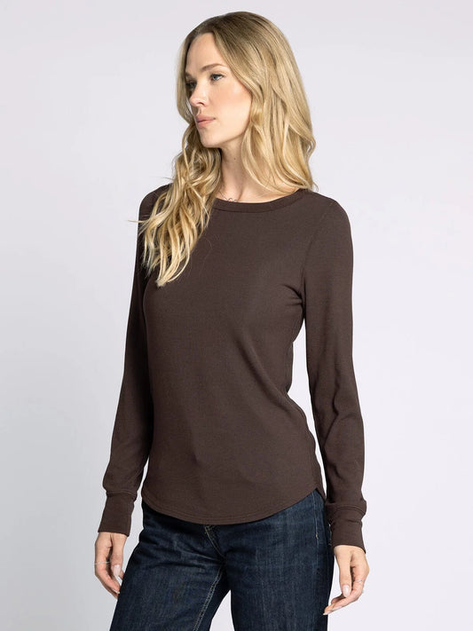 Stacy Long Sleeve - Coffee Bean