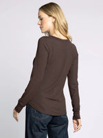 Stacy Long Sleeve - Coffee Bean