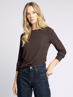 Stacy Long Sleeve - Coffee Bean